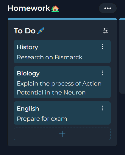 Kanban example