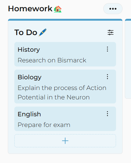 Kanban example